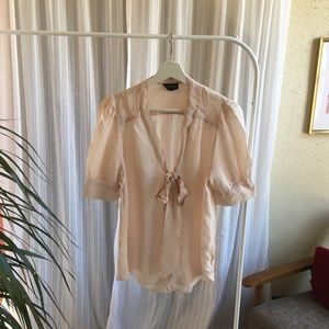 Cute Topshop Blouse in light pink